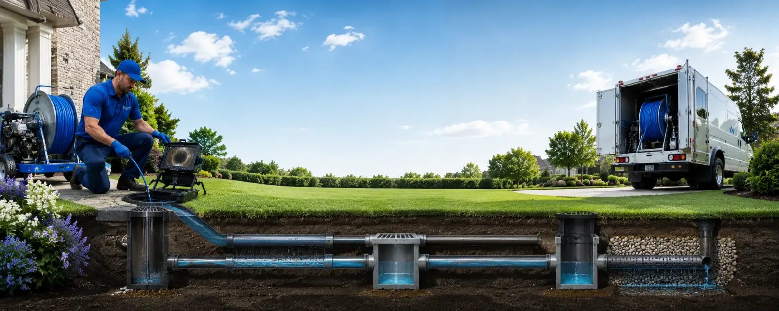 Outdoor drain cleaning information for Bluewater, NM